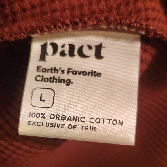 Pact Women's V-Neck Sweater in Rich Brown - Picture 8 of 8